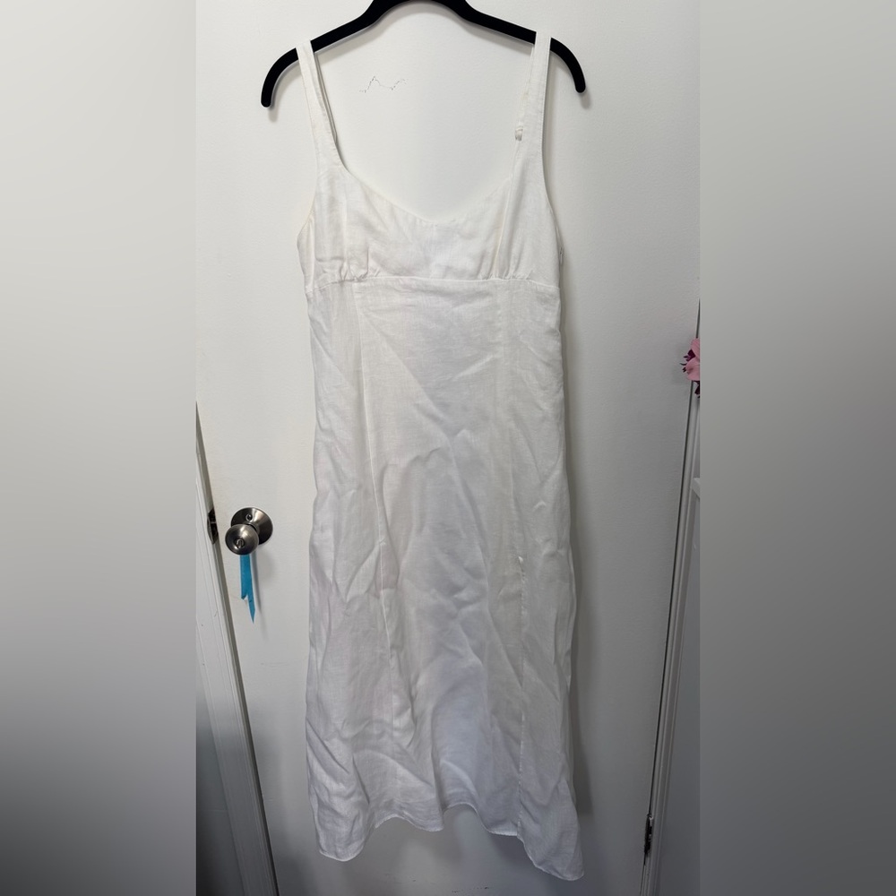 Zara White linen dress